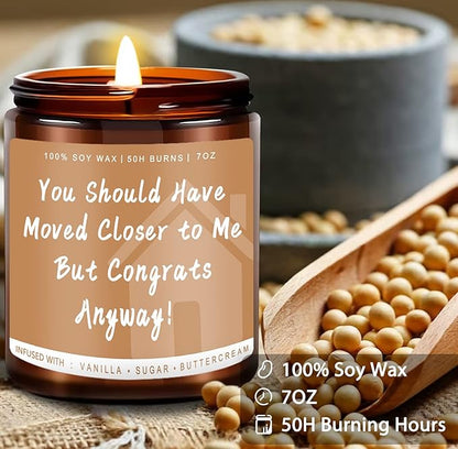 Auelife House Warming Gifts New Home, Housewarming Candle, Unique House Warming Gift, New House Gift, New House Candles for Home, Homeowner Gifts for Friend, Family, Women, Men