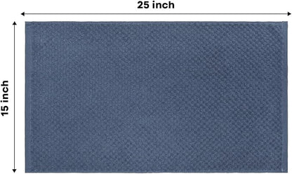 Artoid Mode Ring Spun Cotton Blue Kitchen Dish Towels, 15x25 Inch Ultra Soft Absorbent Quick Drying Household Cleaning Tea Towels Bar Towels Set of 4