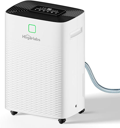 80 Pints Energy Star Dehumidifier Basement Home, Smart Silent Dehumidifier with Drain Hose, 1.32 Gal Water Tank, Intelligent Humidity Control, 24H Timer, for Large Room Bathroom Bedroom