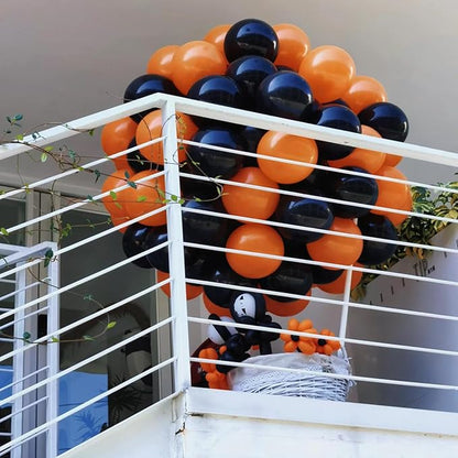 154pcs Orange Balloons Different Sizes 5/10/12/18 Inch Orange Balloons for Balloon Arch Halloween Balloons Garland Kit for Fall-Themed Parties Wedding Birthday Bridal Shower Autumn Party Decorations