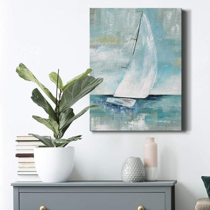Wexford Home Decor Landscape Canvas Wall Art Abstract Floral Painting Modern Pictures Artwork Decoration for Living Room Kitchen Bathroom Office, Ready to Hang, 18x27