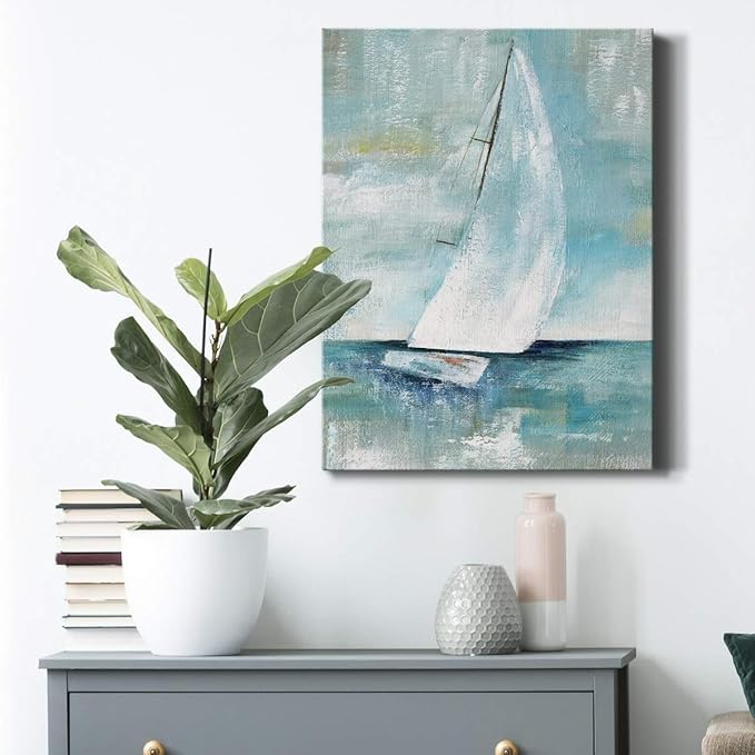 Home Decor Landscape Canvas Wall Art Abstract Floral Painting Modern Pictures Artwork Decoration for Living Room Kitchen Bathroom Office, Ready to Hang