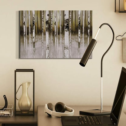 Wexford Home Home Decor Landscape Canvas Wall Art Abstract Floral Painting Modern Pictures Artwork Decoration for Living Room Kitchen Bathroom Office, Ready to Hang, Fern Creek, 18x27