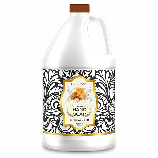 Foaming Hand Soap Refills | Honey Almond | Essential Oils | Gentle, Moisturizing Foam | Made in USA | 128 Fl Oz (1 Gallon)