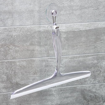iDesign Bathroom Plastic Shower Squeegee with Wall Hook - Set of 2 - Clear