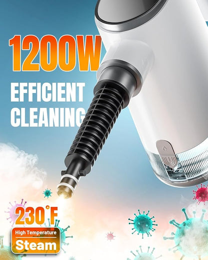 Steam Cleaner for Home, 15s Fast Heat Up Handheld Steam Cleaner with 650ML Larger Capacity, Adjustable Portable Steamer for Cleaning Grout, Car, Couch, Furniture, Kitchen, Bathroom