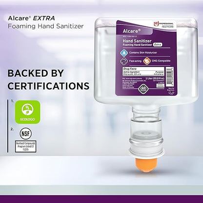 SC Johnson Professional® Alcare Extra Foaming Hand Sanitizer Starter Pack (1 cartridge + 1 dispenser), 1 L, 1/CS