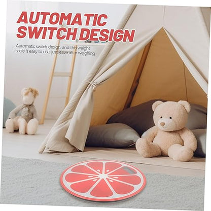 Cartoon Tempered Digital Weight Scale Small Portable Body Balance Scale for Travel and Home Use with Compact Lightweight Design