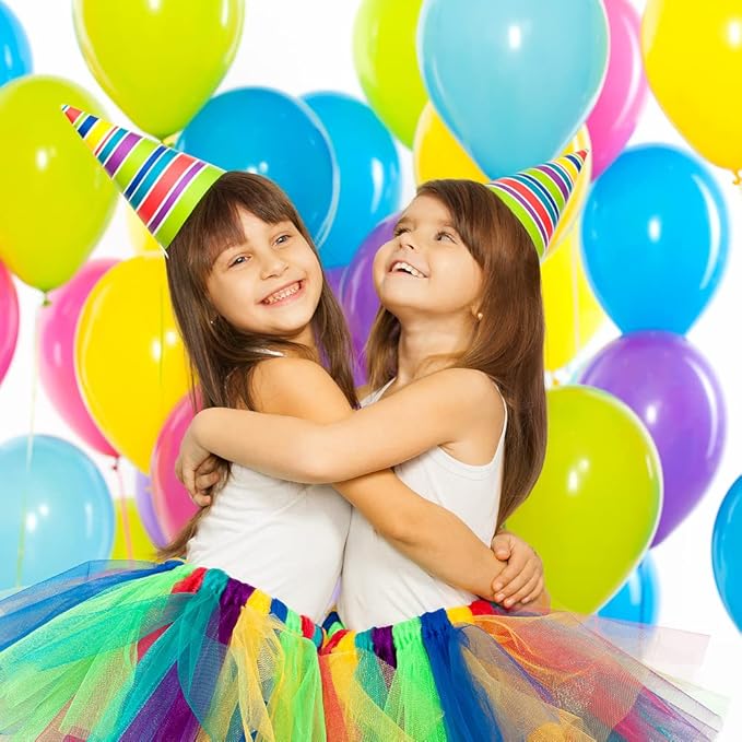 Prextex 300 Party Balloons 12 Inch 10 Assorted Rainbow Colors - Bulk Pack of Strong Latex Balloons for Party Decorations, Birthday Parties Supplies or Arch Decor - Helium Quality