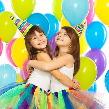 Prextex 300 Party Balloons 12 Inch 10 Assorted Rainbow Colors - Bulk Pack of Strong Latex Balloons for Party Decorations, Birthday Parties Supplies or Arch Decor - Helium Quality