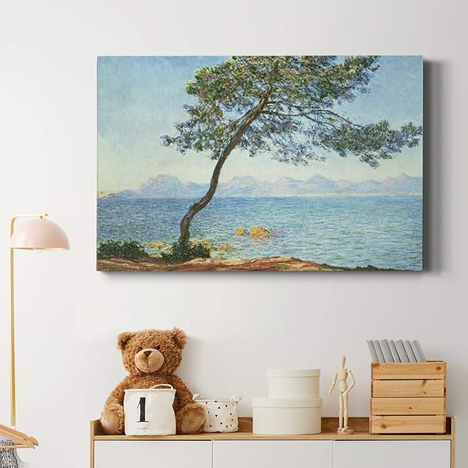 Wexford Home Home Decor Landscape Canvas Wall Art Abstract Floral Painting Modern Pictures Artwork Decoration for Living Room Kitchen Bathroom Office, Ready to Hang, estérel mountains, 24x36