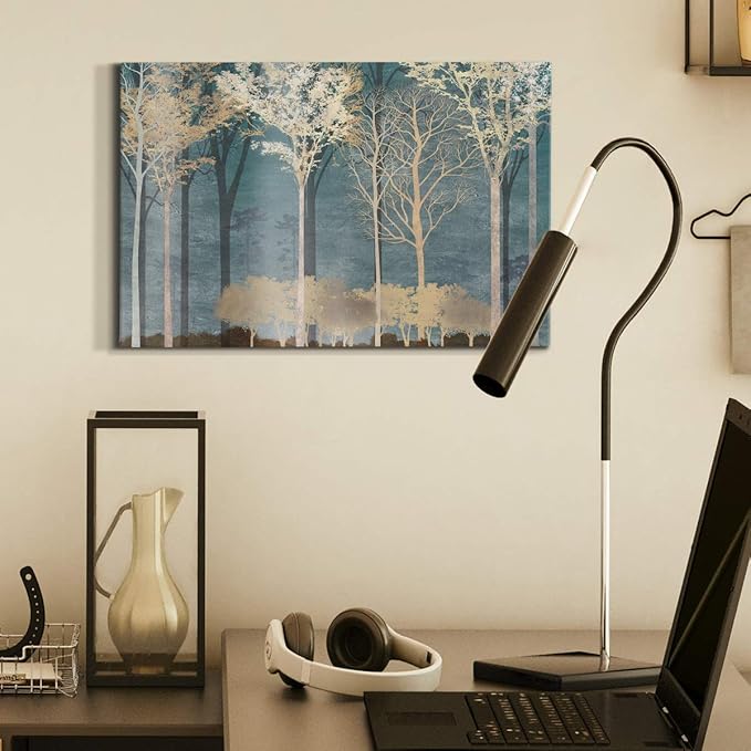 Home Decor Landscape Canvas Wall Art Abstract Floral Painting Modern Pictures Artwork Decoration for Living Room Kitchen Bathroom Office, Ready to Hang