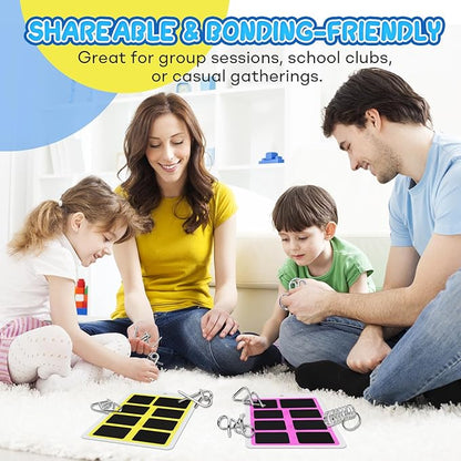 Metal Brain Teaser Puzzles Ring Educational Toys, Steel IQ Games Physics Mind Metal Puzzles for Adults, Unlock Interlock Game, Brain Teaser Puzzle for Party Favor Kids (B)