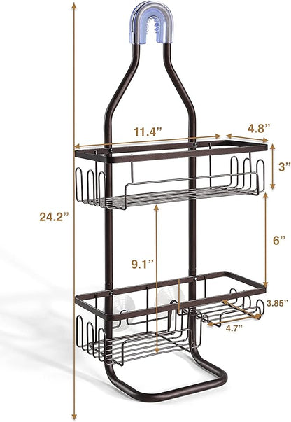 SunnyPoint Sturdy Tubing Structure Bathroom Hanging Shower Head Caddy Organizer (Standard, ORB)