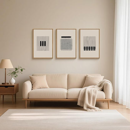 HLNIUC Christian Framed Wall Art Set of 3,Jesus Leaves the 99 Sheep Religious Wall Decor(16x24),Minimalist Abstract Bible Line Canvas Painting,70x7 Forgiveness Artwork for Church,Living Room,Bedroom