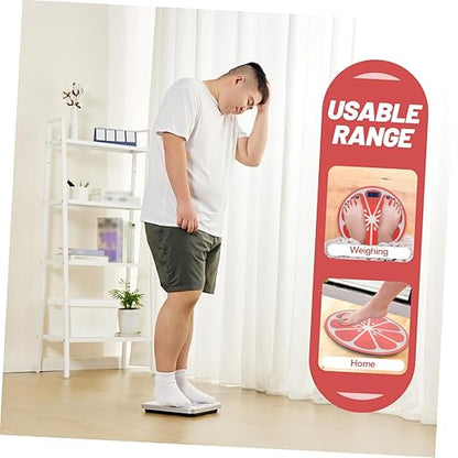 Cartoon Tempered Digital Weight Scale Small Portable Body Balance Scale for Travel and Home Use with Compact Lightweight Design