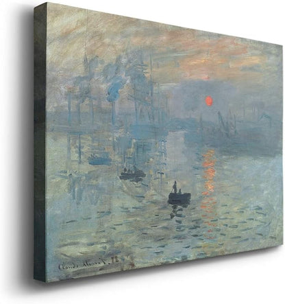 Wexford Home Decor Landscape Canvas Wall Art Abstract Floral Painting Modern Pictures Artwork Decoration for Living Room Kitchen Bathroom Office Ready to Hang Impression Sunrise 18x27