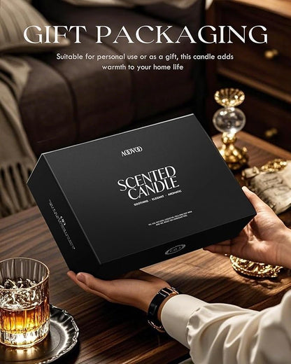 AOOVOO Scented Candles Set - 6 Pack Men Candles for Home Scented, 42 oz Soy Wax, 300 Hour Long Lasting Candle, Soy Candle Gifts Set for Men, Birthday, Valentine, Christmas, Anniversary Present