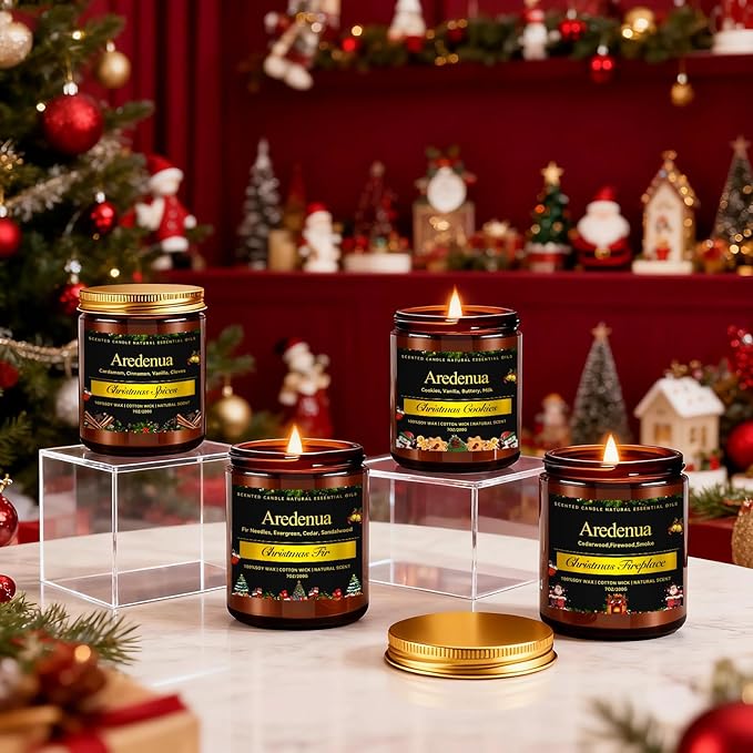 Balsam Cedar Candle | Natural Cedar Scented Candles - Long Lasting Forest Tree Pine Scent - 7 oz Soy Candles for Home Scented Candle Gifts - Clean Natural Fragrance for Fresh & Relaxation