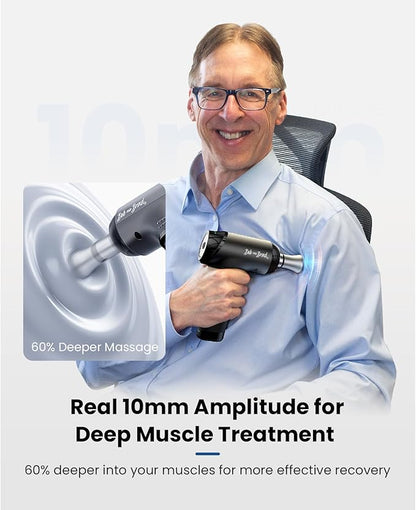 BOB AND BRAD T2 Max Massage Gun Deep Tissue with Metal Head, Professional Muscle Massage Gun Portable Percussion Electric Massager for Athletes for Home Gym Pain Relief