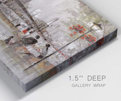 Wexford Home Home Decor Landscape Canvas Wall Art Abstract Floral Painting Modern Pictures Artwork Decoration for Living Room Kitchen Bathroom Office, Ready to Hang