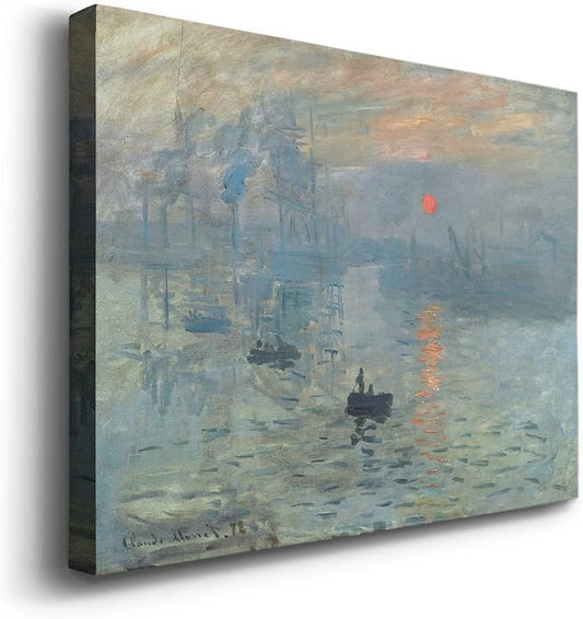 Wexford Home Home Decor Landscape Canvas Wall Art Abstract Floral Painting Modern Pictures Artwork Decoration for Living Room Kitchen Bathroom Office, Ready to Hang, impression sunrise, 32x48