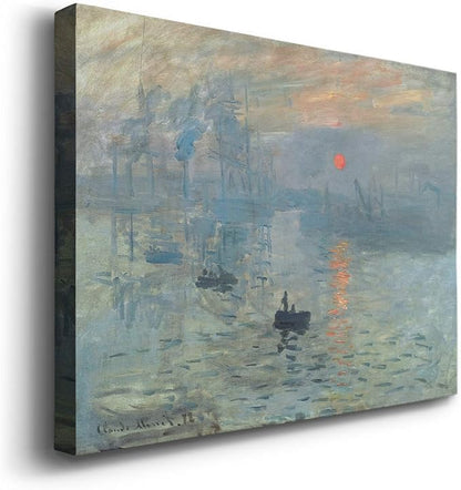 Wexford Home Home Decor Landscape Canvas Wall Art Abstract Floral Painting Modern Pictures Artwork Decoration for Living Room Kitchen Bathroom Office, Ready to Hang, impression sunrise, 24x36