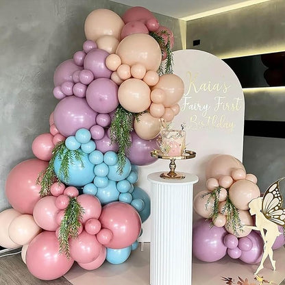 KALOR 12 Inch Beige Balloons, 50 Pcs Latex Helium Balloons for Kid's Birthday Party, Baby Shower, Wedding, Graduate Party Decorations