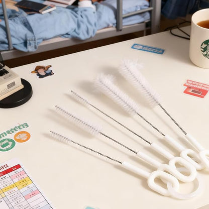Bottle Cleaning BrushesStraw Cleaner Brush Extend, Long Straw Cleaner Brush Set, Straw Cleaner Brush Extend, 5 Set of Bottle Brush Flexible Cleaning Brushes Kitchen Nylon Multifunction