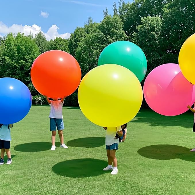 50 Pack Giant Balloons 36 Inch 17 Kinds Colors Latex Colorful Party Big Balloon Bulk for Various Party Events Decorations