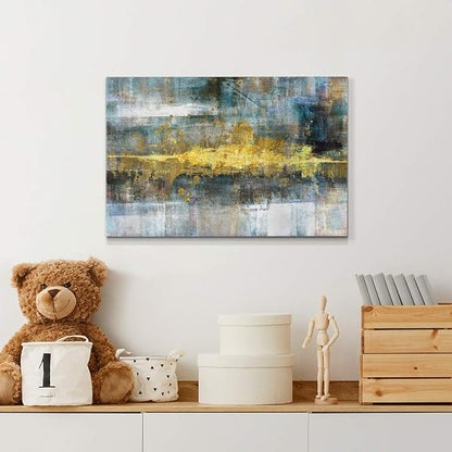 Wexford Home Decor Landscape Canvas Wall Art Abstract Floral Painting Modern Pictures Artwork Decoration for Living Room Kitchen Bathroom Office Ready to Hang Frequency 18x27