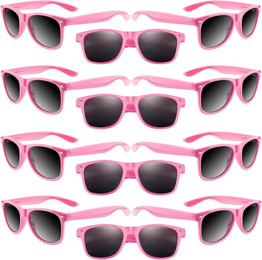 ASTARON 12 Pack Party Sunglasses Bulk Neon Party Favors for Beach Wedding Party Pool Party Supplies