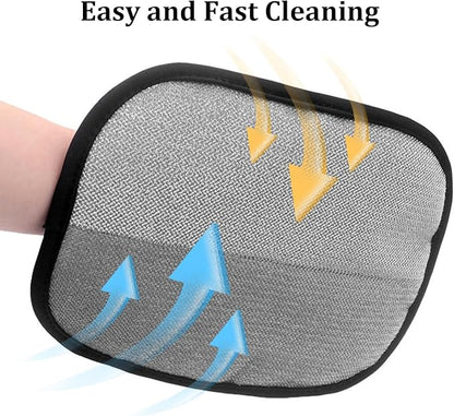 Pet Hair Removal Glove for Dogs & Cats,Reusable Electrostatic Pet Hair Remover Gloves,Magic Brush Pet Hair Removal Tool for Furniture,Couch,Car Seats,Clothing(2Pcs)