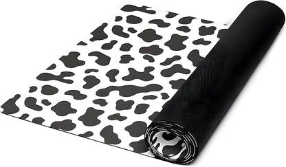 Cow Yoga Mat for Women – Cute Animal Pattern, Non-Slip Microsuede - Rubber - Fashion Yoga, Pilates, Stretching - Meditation Mat