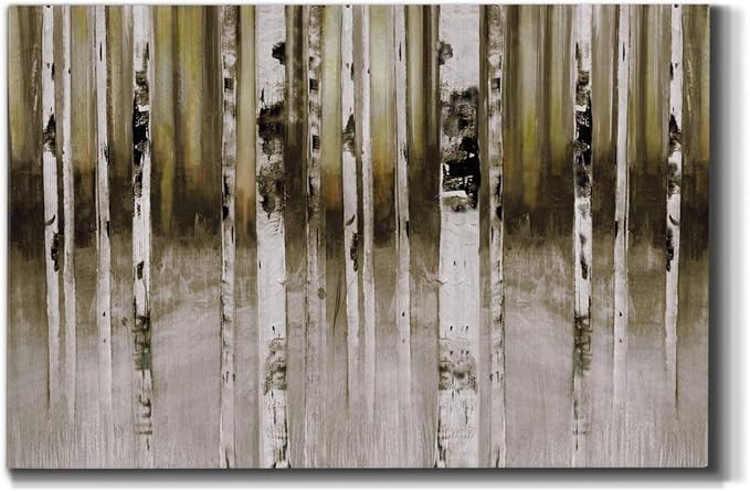 Wexford Home Decor Landscape Canvas Wall Art Abstract Floral Painting Modern Pictures Artwork Decoration for Living Room Kitchen Bathroom Office, Ready to Hang, fern creek, 24x36