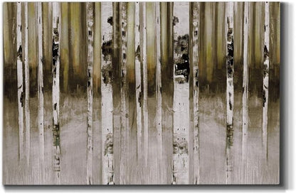 Wexford Home Decor Landscape Canvas Wall Art Abstract Floral Painting Modern Pictures Artwork Decoration for Living Room Kitchen Bathroom Office, Ready to Hang, fern creek, 24x36