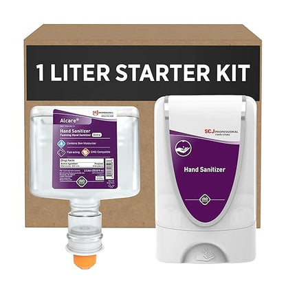 SC Johnson Professional® Alcare Extra Foaming Hand Sanitizer Starter Pack (1 cartridge + 1 dispenser), 1 L, 1/CS