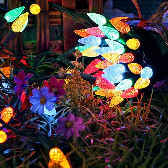 Brizled Christmas Lights Multicolor, 33ft Mini 100 LED Christmas String Lights, 120V UL Certified Xmas Tree Lights Connectable Colored Xmas Light Indoor Outdoor for Tree Patio Party Roof Holiday Decor
