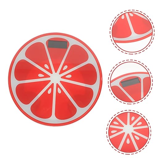 Creative Cartoon Watermelon Weight Scale Small Digital Body Scale with Non-Slip Feet Automatic Activation Compact Design for Home Bathroom Bedroom Use