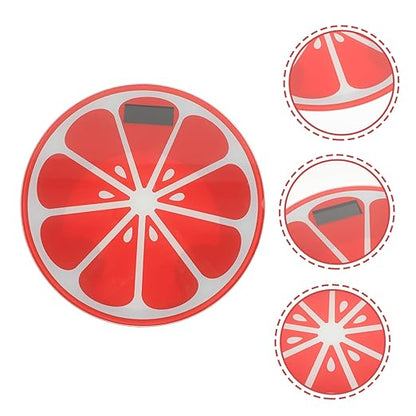 Creative Cartoon Watermelon Weight Scale Small Digital Body Scale with Non-Slip Feet Automatic Activation Compact Design for Home Bathroom Bedroom Use