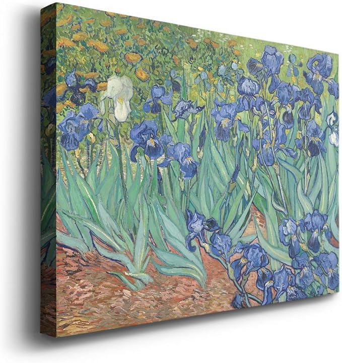 Wexford Home Home Decor Landscape Canvas Wall Art Abstract Floral Painting Modern Pictures Artwork Decoration for Living Room Kitchen Bathroom Office, Ready to Hang, iries, 32x48