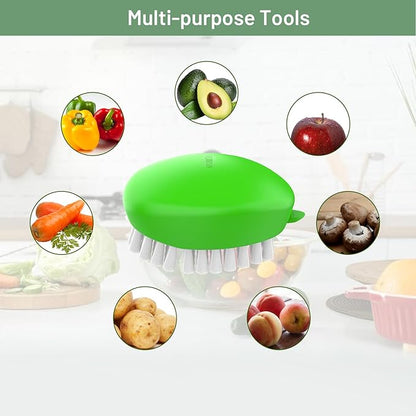 Premium Veggie Brush The Scrubber for Potato Eyes,a Potato Scrubber Suitable for Root Vegetables & Delicate Fruits,a Dual-use Fruit and Vegetable Brush, Your Kitchen Essential