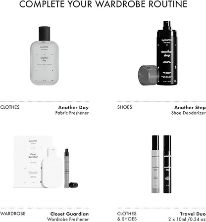 byMATTER Another Day Clothes Refresher Spray – Fabric Freshener, Luxury Perfume, Dry Wash Mist For All Clothing Types, Plant Based, Odour Eliminating, Linen Spray for Clothes (100ml / 3.4 Fl Oz)