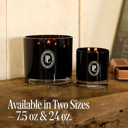Preston Lane Luxury 3-Wick Scented Candle, Terrace View, 24 oz Hand-Poured in USA | Long Burn Time (40–50 Hrs), Vegan Soy Wax Blend, Decorative Ceramic Vessel, Fine Italian Fragrance