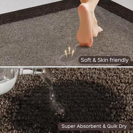 Washable Area Rug 34" x 60", Non Slip Kitchen Rug for Floor, Absorbent Entrance Runner Rug for Bedroom, Living Room, (Roll Packing)