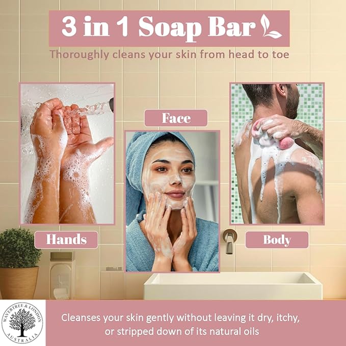 Wavertree & London Ice Cream Scented Natural Soap (8 Bars), 7oz Moisturizing French Triple Milled Soap Bars enriched with shea butter - Pure Plant Oil Bath & Body Bars for All Skin Types