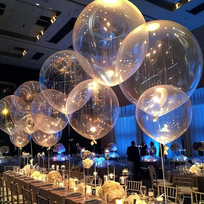 30 Pack Clear Balloons 36 Inch Clear Latex Party Large Balloon Bulk for Various Party Events Decorations