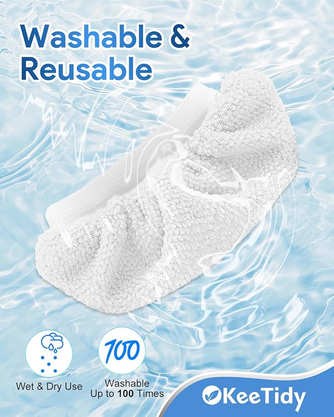 15 Pack Handheld Steam Cleaner Pads Steamer Attachments Steam Mop Accessories Cloth Compatible with Bissell Steam Shot Universal Reusable Washable Steam Pad Clothes Fit for Wagner Spraytech
