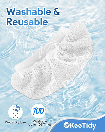 Steam Cleaner Accessories for Most Handheld Steam Cleaner Microfiber Cloths Cover Compatible with Bissell Steam Shot Steam Mop Pads Fit for Comforday Steam Cleaner, 5 Pack