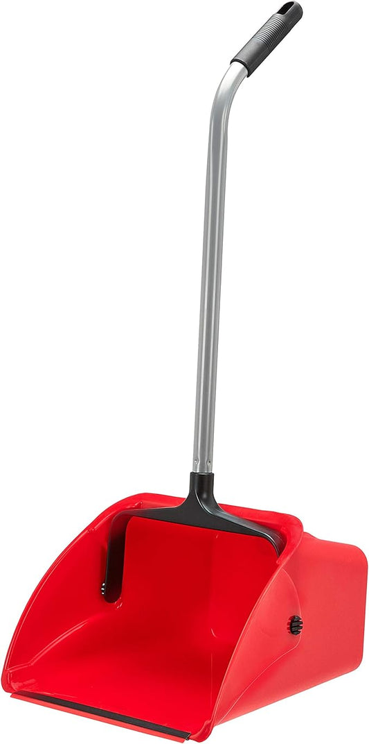 Amazon Basics Jumbo Lobby Dustpan - 6-Pack, Red